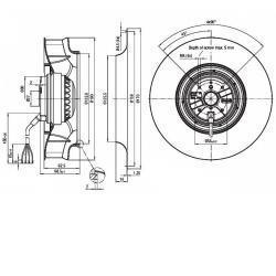 Silnik elektryczny RadiCal 125mm R2E 190-RA26-01 ebm-papst,  